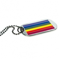 DogTag mit farbiger Gestaltung