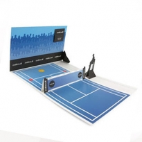 Tennis Court als 3D-Pop-Up-Mailer