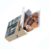 Bread-Snacks in bedruckter Kartonbox