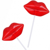 Lippen-Lolly mit Werbung