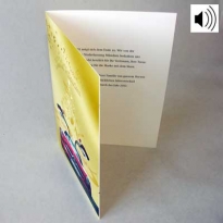 Soundgrußkarte im DIN A5 Format - Promotion-Klappkarte mit Soundmodul
