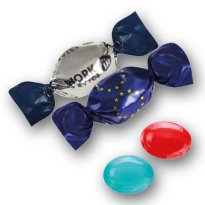 Werbebonbons die ins Auge fallen