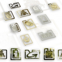 Lesezeichen aus Metall in Form Ihres Logos - auf filligrane Formen mglich