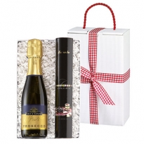 Kundenprsent mit Pralinen und Original Prosecco