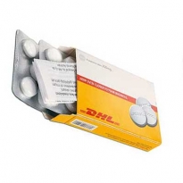Pfefferminzbonbons in Werbeschachtel in Tablettenschachteloptik