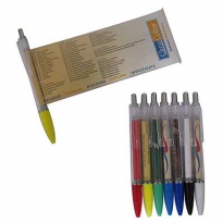 Kugelschreiber mit ausziehbarer Werbung - Fahnenkugelschreiber.