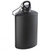 Metall-Trinkflasche in Flachmann-Design