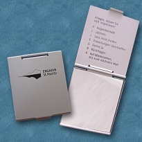 Taschenspiegel mit Werbeaufdruck