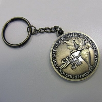 Individueller Schlüsselanhänger in Form einer Medaille