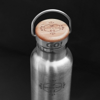 GYM'n'tea Vintage-Classic Edelstahl Trinkflasche - 600 ml