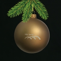 Weihnachtskugel mit Logo